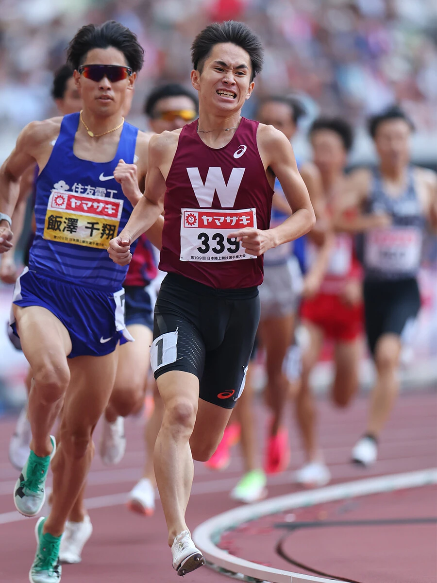 ４年目は日本選手権1500m２位などトラックでも好成績を残した早大・山口智規photo by 長田洋平/アフロスポーツ