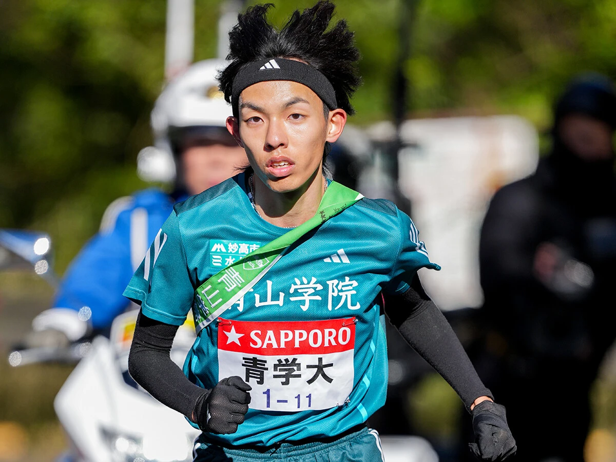 青学大・黒田朝日の衝撃走をラップで見ると激坂区間での強さが際立つphoto by Tsutomu Kishimoto