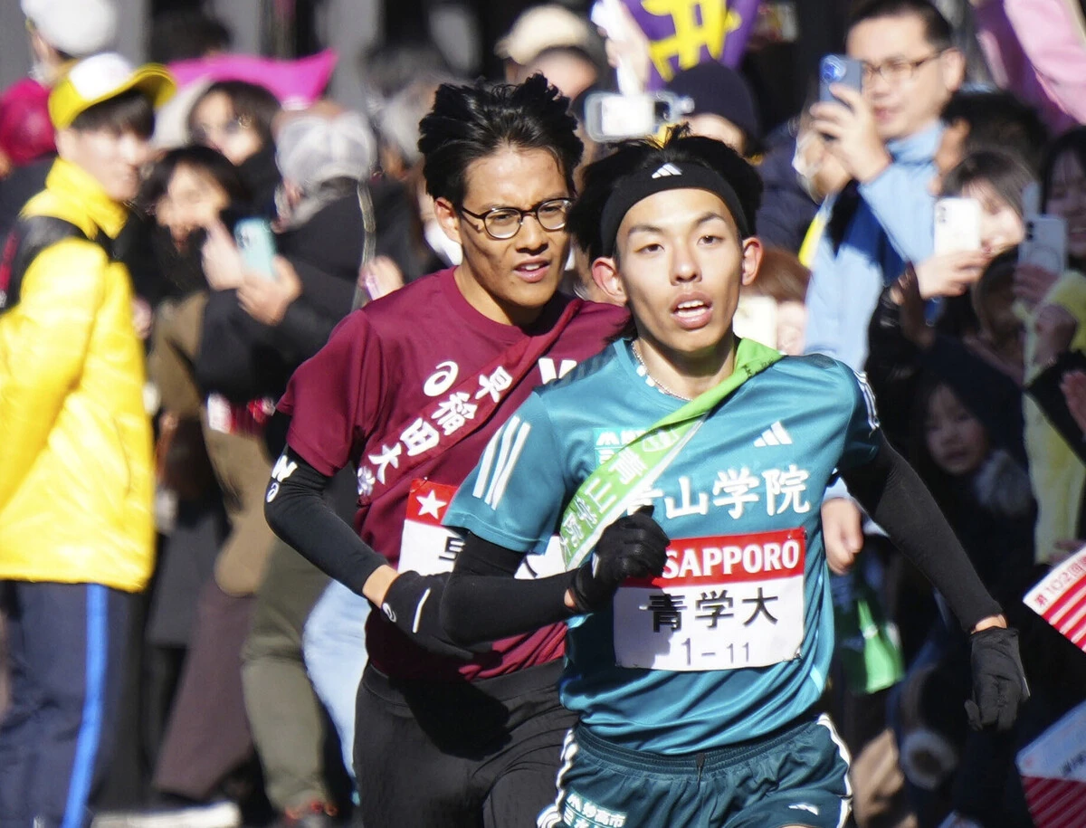 本調子ではないなか初マラソンを２時間７分台で走った黒田朝日　Photo by AFLO SPORT
