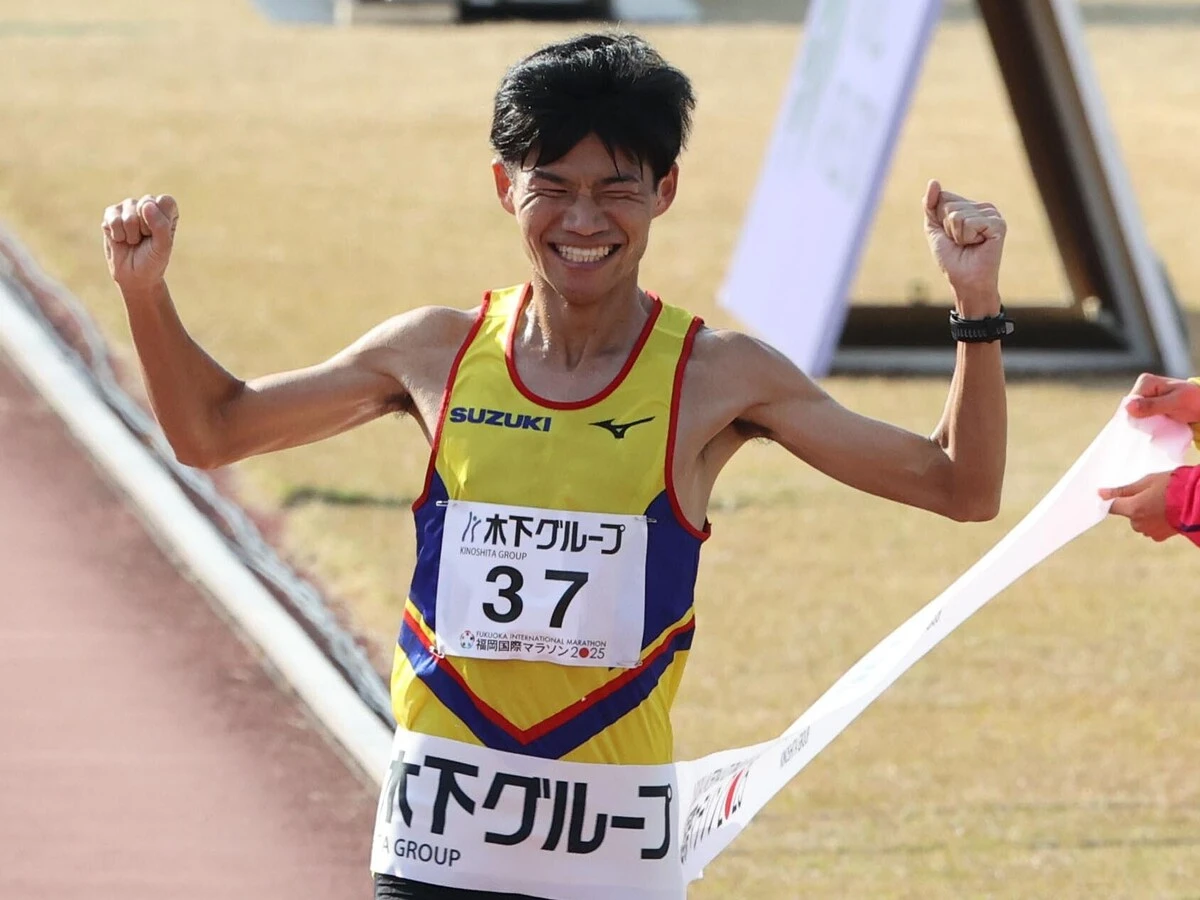 昨年12月の福岡国際マラソンで自己ベスト大幅に更新し、MGC出場権を獲得　photo by Nikkan Sport/Aflo