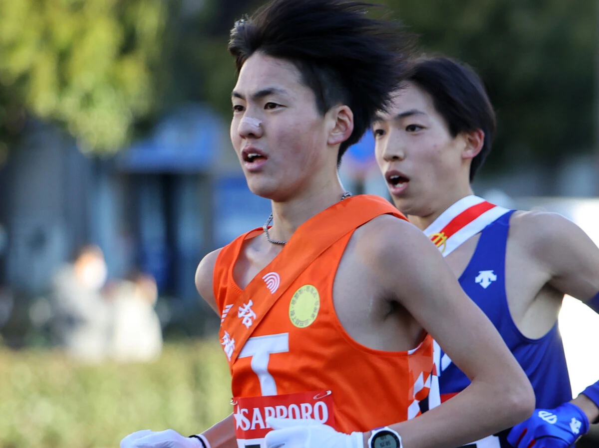 拓大３年時、最初で最後の出場となった箱根駅伝は１区で区間11位　photo by AFLO