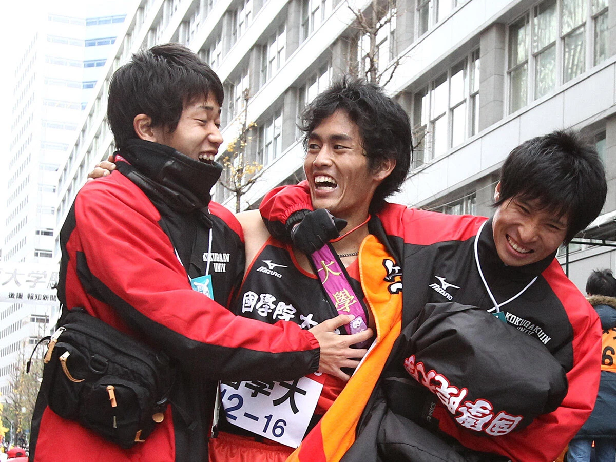 寺田夏生（中）は「コース間違い＆シード権獲得」以後の３年間も、國學院大の主力として活躍 photo by Jiji Press