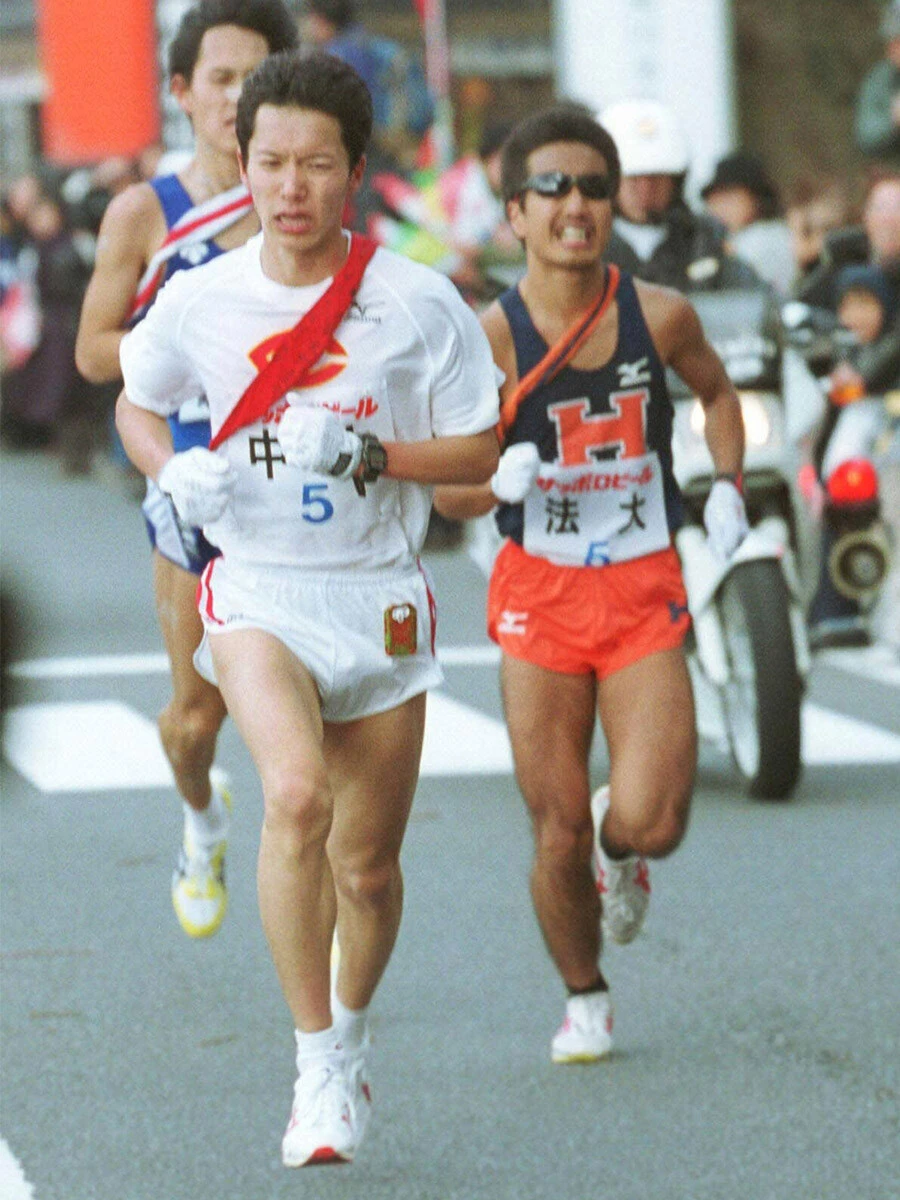 藤原正和は１年時から３年連続で５区を走りきった（写真は強風に見舞われた２年時） photo by Jiji Press/代表撮影