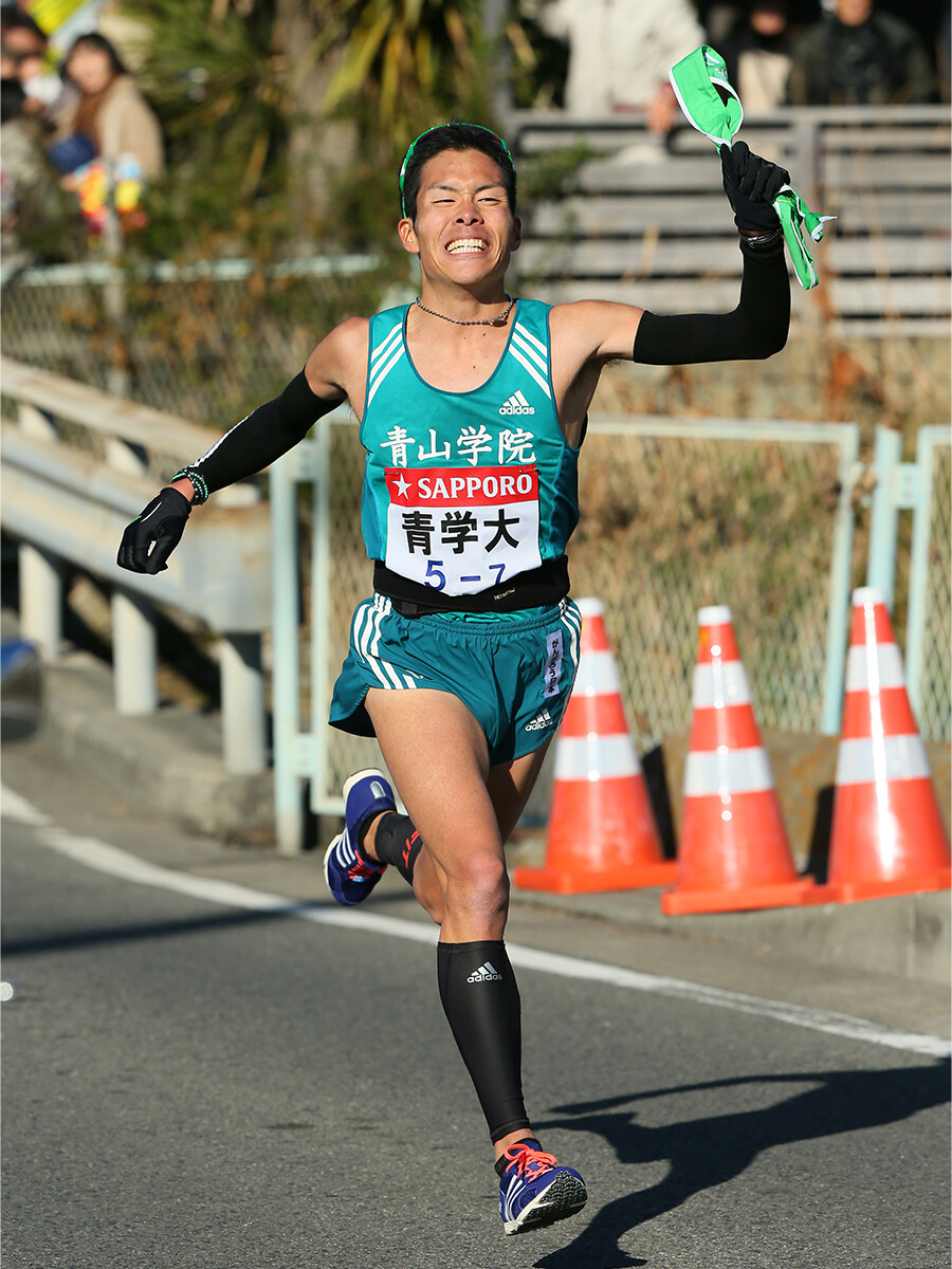 ４年連続の７区でその後に続く青学大隆盛時代の礎を固めた小椋裕介　photo by 日本スポーツプレス協会/アフロスポーツ