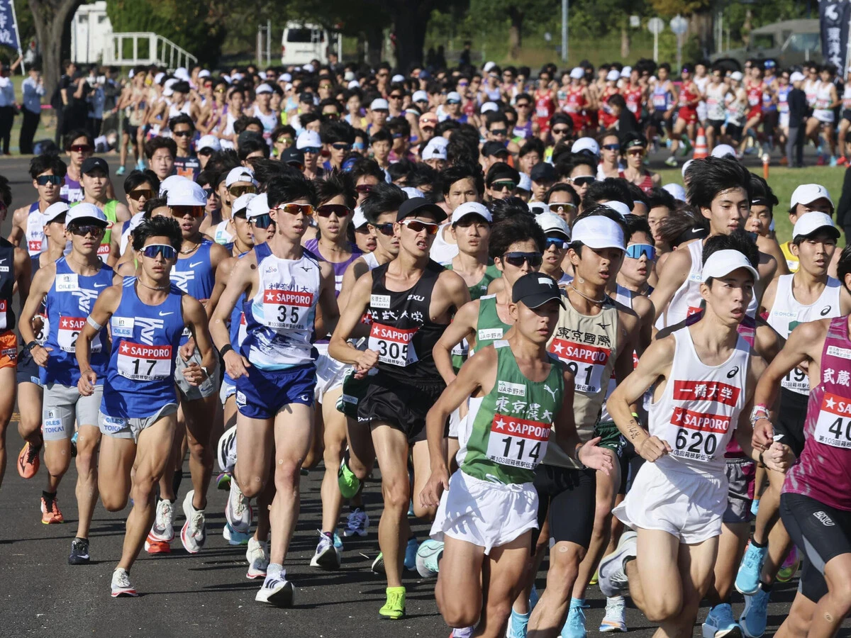 悲喜こもごもの熱いドラマが繰り広げられた箱根駅伝予選会。正月の本戦のダークホース候補も見えてきた　photo by Kyodo News