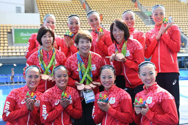2004年のアテネ五輪以来となるメダルを獲得した日本シンクロ女子