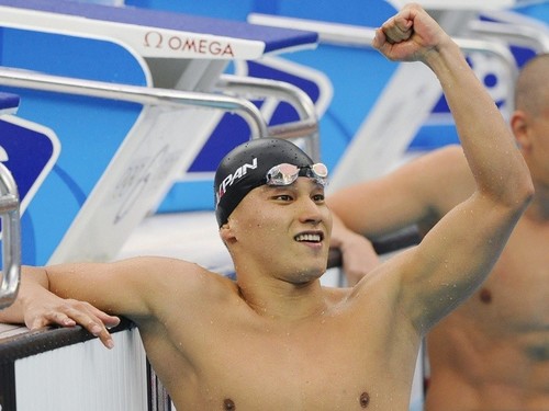 北京五輪男子200ｍバタフライで見事銅メダルを獲得した、松田丈志
