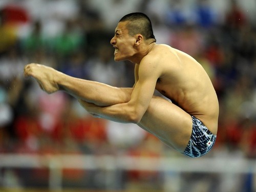 ４大会連続出場となった北京五輪で、飛込競技に挑む寺内健