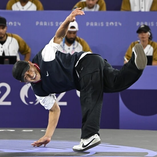 パリ五輪で躍動するShigekix。目の肥えたファンもうなるほどのパフォーマンスを見せた　photo by JMPA