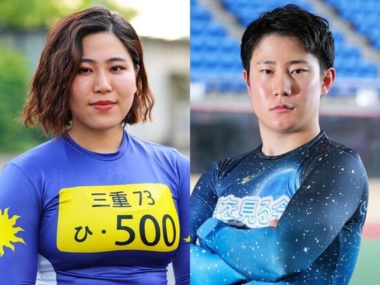 デビューから約１年。好成績を残し続けている124期生の竹野百香（左）と123期生の篠田幸希（右）　photo by Takahashi Manabu