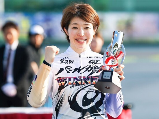 最後のガールズケイリンフェスティバルに臨む、石井貴子　photo by Yasuda Kenji