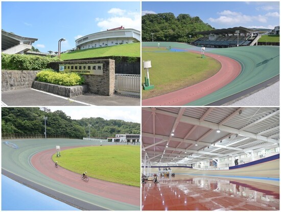 写真右上が「333ピスト」、左下が「JKA400」、右下が「JKA250」。充実の施設がそろう　photo by Kishiku Torao