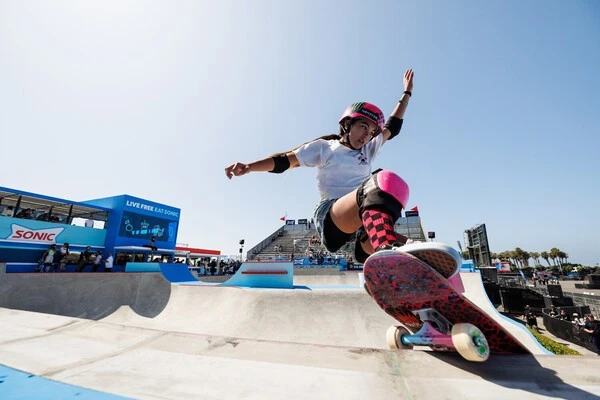 パリ五輪スケートボード女子パークで金メダルを獲得したトルー・アリサ 写真提供／X Games Chiba 2024