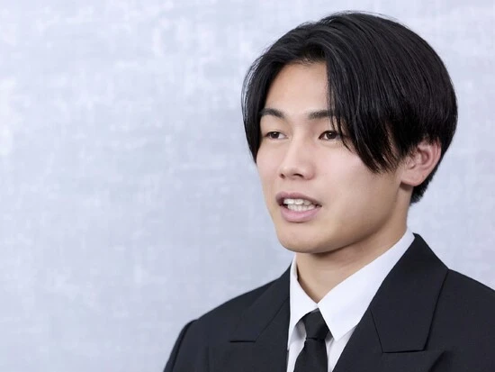 子供たちの未来のために慎重に言葉を選んで語る上田綺世　photo by Noto Sunao（a presto）