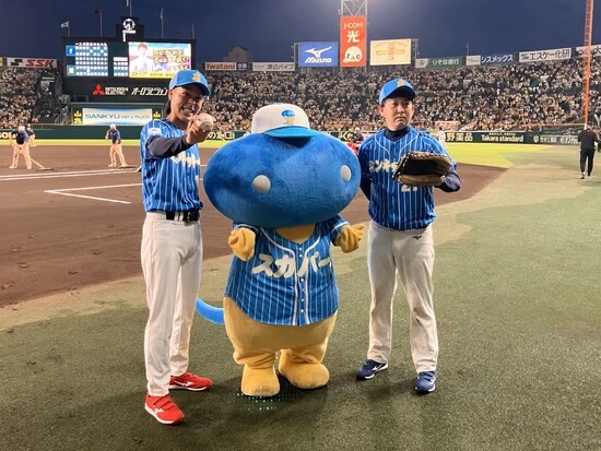 甲子園でのファーストピッチの模様