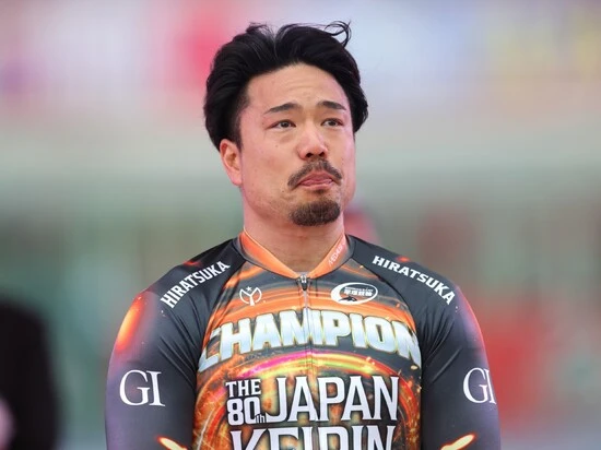 GⅠ日本選手権競輪で初タイトルを獲得した古性優作　photo by Manabu Takahashi
