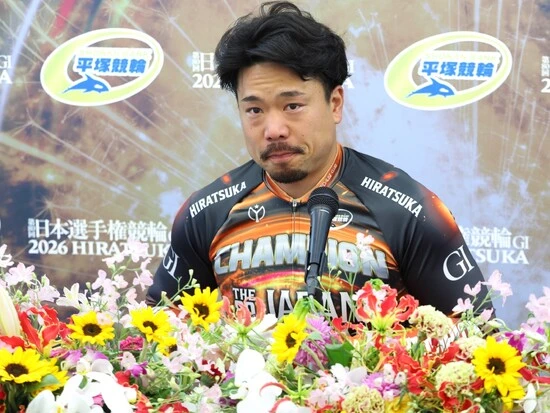 会見ではS級S班としてあるべき姿も語った古性。高い責任感がうかがえる　photo by Manabu Takahashi