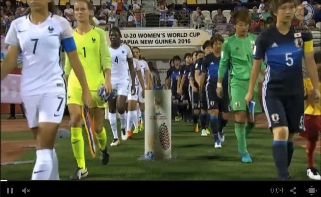 ヤングなでしこ、フランスのスピードとパワーに屈し3位決定戦へ