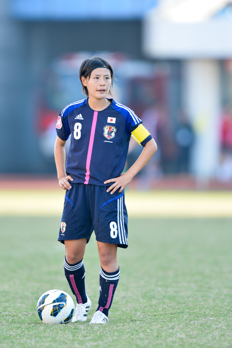 なでしこジャパン初選出で、ポスト澤穂希と期待がかかる猶本光（浦和レッズレディース）。（写真は2013年10月のAFC U-19女子選手権）photo by Hayakusa Noriko