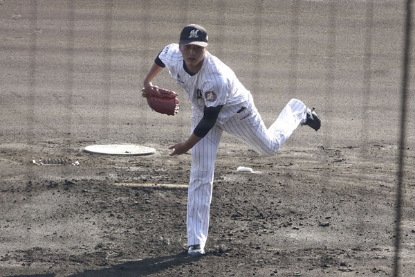 打者３人に対し、無安打、１奪三振と好投した植松優友記事を読む＞プロ野球トライアウトに現れた「左腕ナックルボーラー」は何者なんだ？photo by Sukezane Tomoaki