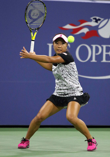グランドスラム大会で３回戦まで進んだ奈良くるみphoto by Ko Hitoshi記事を読む＞全米オープンで６勝、最高は３回戦。日本女子テニスは強くなったのか