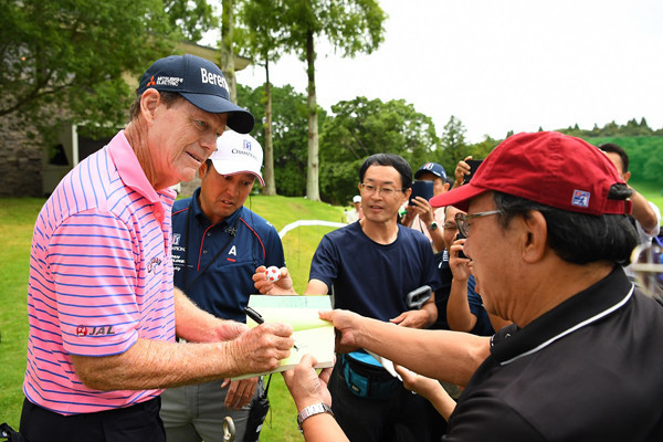 PGAチャンピオンズツアーが日本で開催され、トム・ワトソンらが来日photo by PGA TOUR記事を読む＞松山、スピース…世界の強豪が集う、PGAツアーの日本開催はあるか