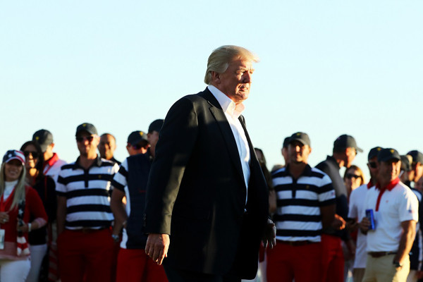 まもなく来日するアメリカのトランプ大統領photo by PGA TOUR記事を読む＞日米首脳とラウンドする松山英樹。今季こそピークをメジャー本番に