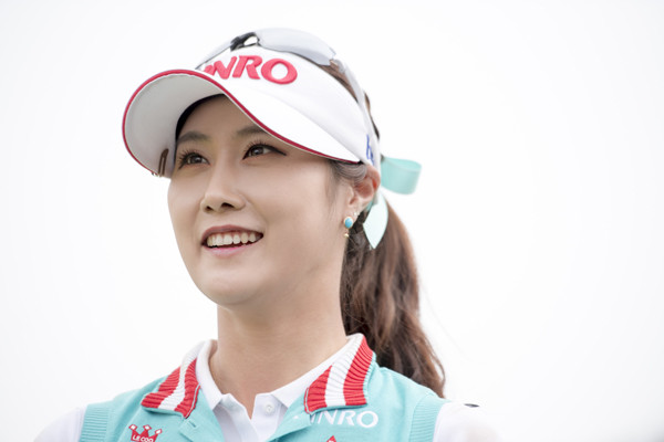 記事を読む＞人気女子プロゴルファー９名が語る、今シーズンの目標と手応えキム・ハヌル（28歳／韓国）。今季９試合出場。優勝２回。賞金ランキング１位（※データは５月16日現在）。 photo by Sueishi Naoyoshi