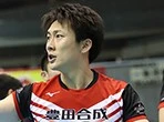 Vリーグの準優勝チームである豊田合成で活躍する高松卓矢photo by Urakawa Ikken記事を読む>30歳の「ルーキー」。全日本バレーのお祭り男、高松卓矢が急成長中だ