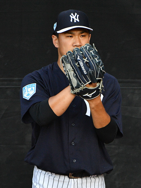 ヤンキースで４度目の開幕投手を務める田中photo by Getty Images記事を読む＞４度目の開幕投手は日本の誇り。田中将大、準備はOK。公私とも充実だ