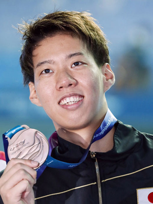 男子200ｍ平泳ぎで銅メダルを獲得した渡辺一平photo by Kyodo News記事を読む＞松田丈志が考察。瀬戸大也と渡辺一平が狙って勝つためにやるべきこと