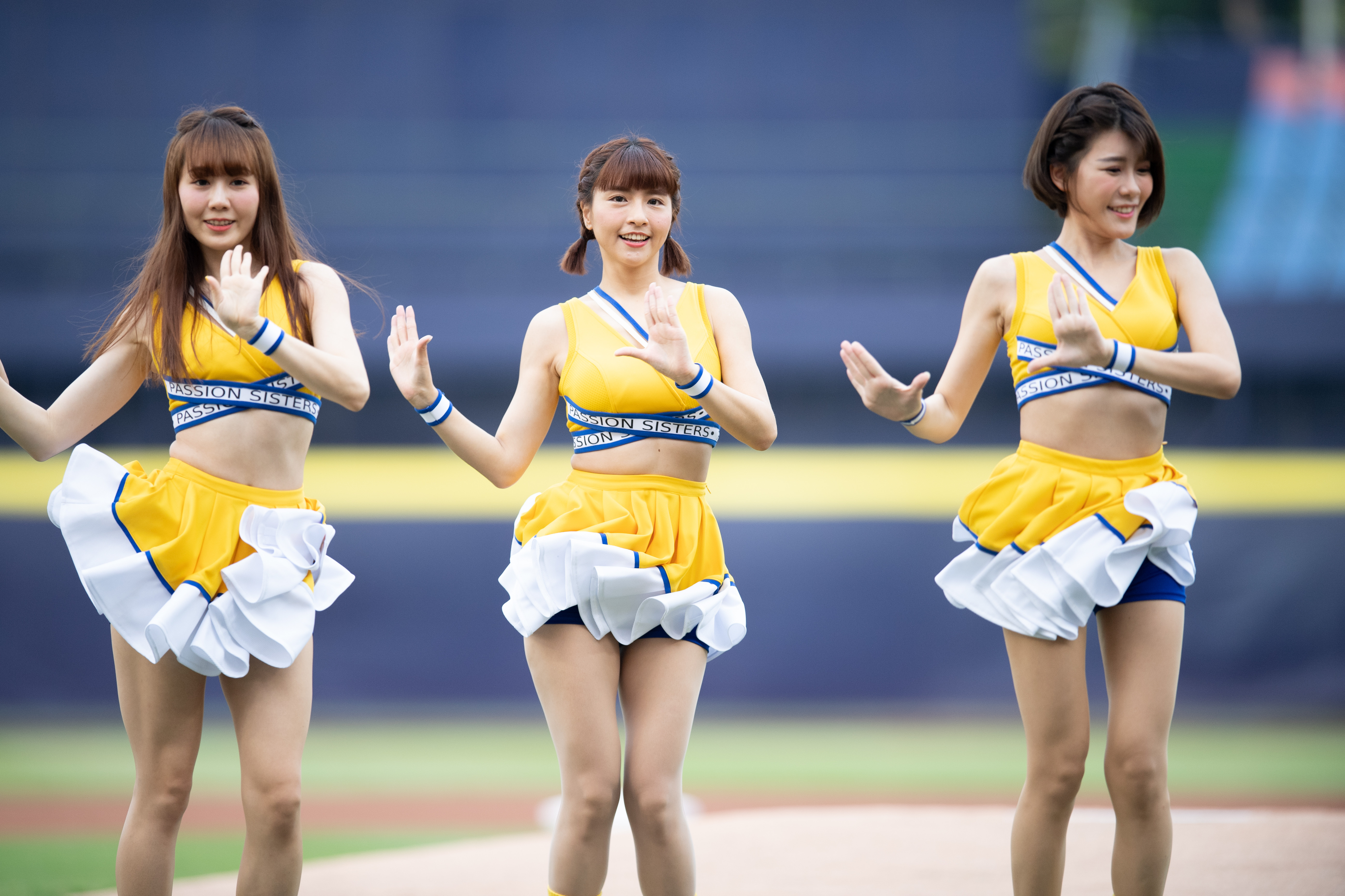 台湾プロ野球チーム「中信兄弟（中信ブラザーズ）」のチアリーダー・峮峮（チュンチュン）。「可愛すぎるチア」として、台湾だけでなく、日本でも大人気。photo by Getty Image