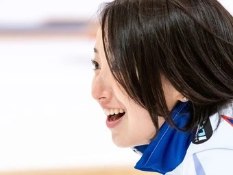 ロコ・ソラーレのスキップを務める藤澤五月photo by Fujimaki Goh 記事を読む>藤澤五月が伝えたかった「もぐもぐタイム」の先。自身の結婚観も語った