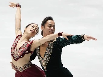 NHK杯アイスダンスで日本勢最高の6位になった村元哉中・髙橋大輔組photo by Noto Sunao(a presto)