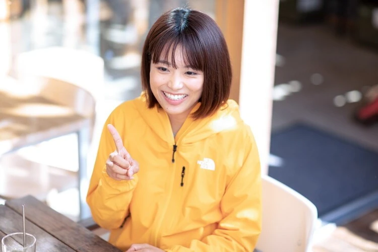 次に登りたい山を聞くと、「一番はエベレストですよ」と即答するかほさんphoto by Kato Shotaro