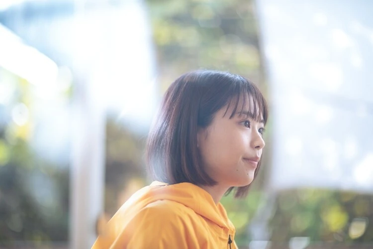 インタビューで登山の魅力を語るかほさんphoto by Kato Shotaro