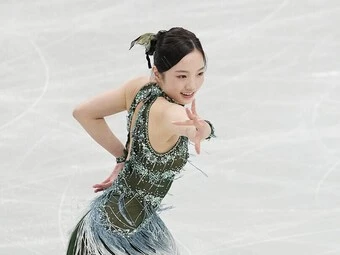 全日本フィギュアSPの本田真凜photo by Noto Sunao(a presto)