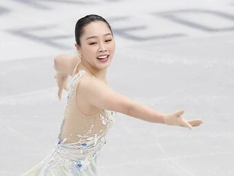 全日本フィギュアSP2位の樋口新葉photo by Noto Sunao(a presto)