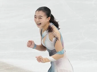 全日本フィギュアSP1位の坂本花織photo by Noto Sunao(a presto)