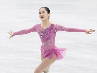 全日本フィギュアSPの宮原知子photo by Noto Sunao(a presto)