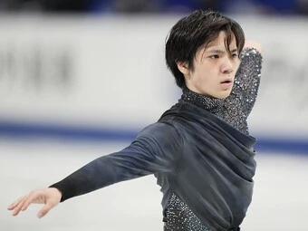 全日本フィギュアSP2位に入った宇野昌磨photo by Noto Sunao(a presto)