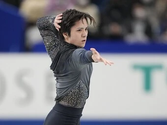 全日本フィギュアSP2位に入った宇野昌磨photo by Noto Sunao(a presto)