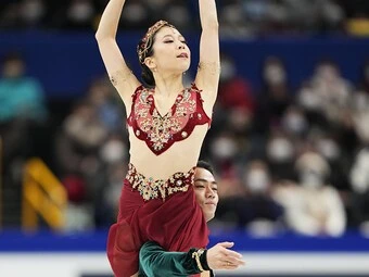 全日本フィギュア、フリーダンスに臨む村元哉中・髙橋大輔組photo by Noto Sunao(a presto)