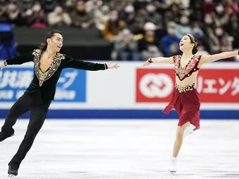 全日本フィギュア、フリーダンスに臨む村元哉中・髙橋大輔組photo by Noto Sunao(a presto)