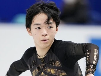 全日本フィギュアフリーの鍵山優真photo by Noto Sunao(a presto)