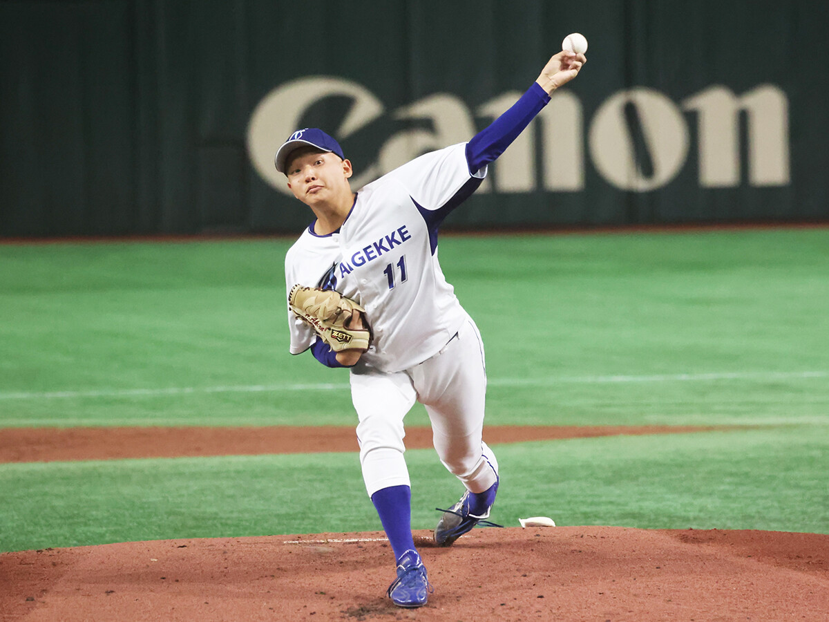 エイジェック・林明良photo by Ohtomo Yoshiyuki記事を読む＞これほどの投手がなぜ大学では無名だったのか。都市対抗で好投したエイジェック左腕の正体