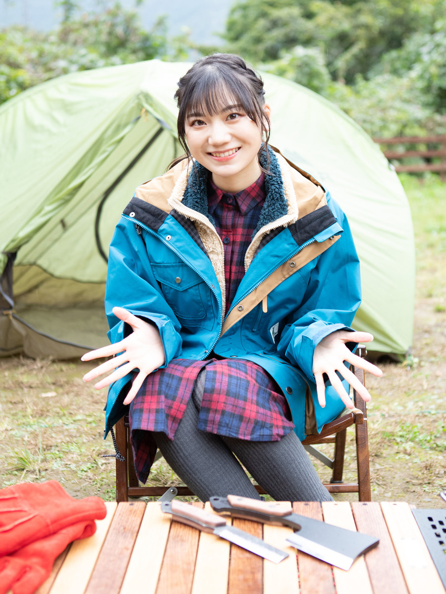 インタビューでキャンプ愛を語ったNGT48の藤崎未夢さんインタビュー記事はこちら＞＞photo by Murakami Shogo