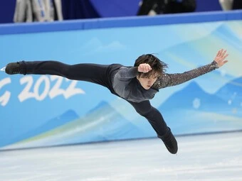 2月8日、SPの宇野昌磨photo by Noto Sunao/JMPA