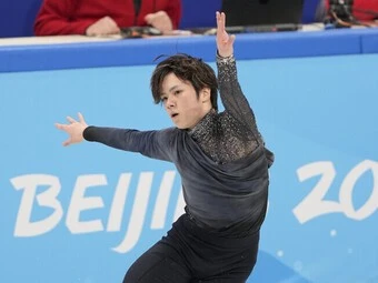 2月8日、SPの宇野昌磨photo by Noto Sunao/JMPA