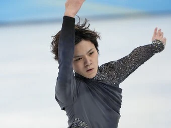 2月8日、SPの宇野昌磨photo by Noto Sunao/JMPA